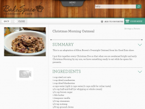christmas oatmeal